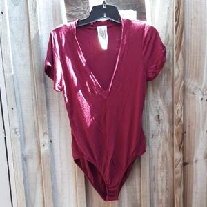Free People Easy Peasy Bodysuit V neck